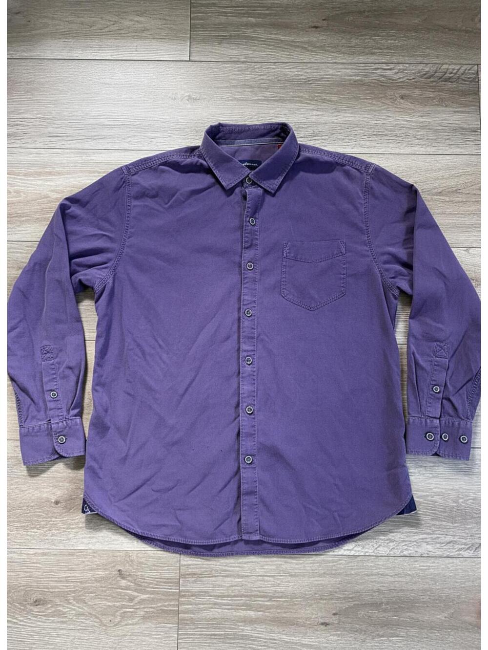 Tommy Bahama Purple Long Sleeve Button-Up Polo Shirt XL